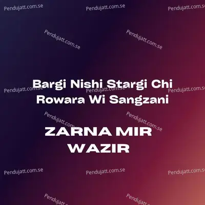 Bargi Nishi Stargi Chi Rowara Wi Sangzani - Zarnamir Wazir cover album