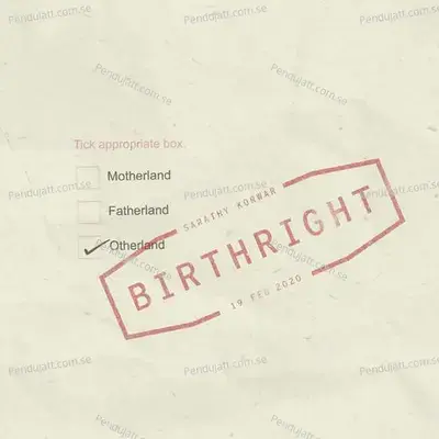 Birthright - Sarathy Korwar album cover 