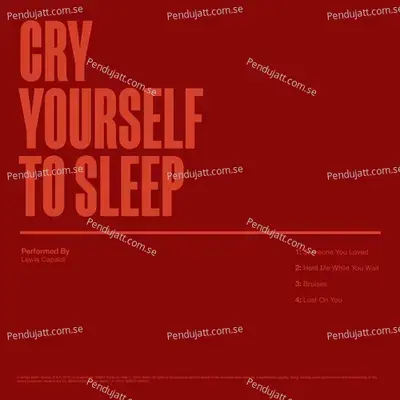 Cry Yourself To Sleep - Lewis Capaldi cover album