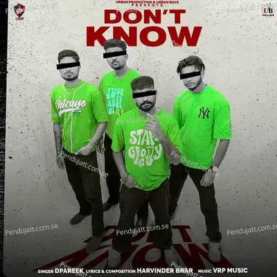 Don  039 T Know - D Pareek album cover 