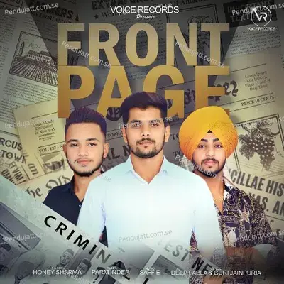 Front Page - Honey Sharma album cover 