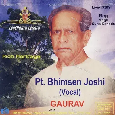 Rag Megh Rag Suha Kanada - Pandit Bhimsen Joshi album cover 