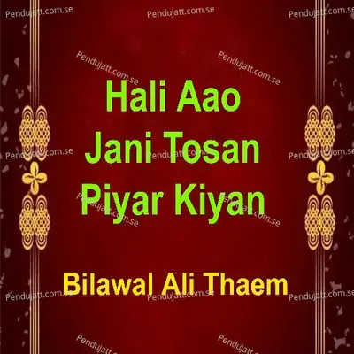 Hali Aao Jani Tosan Piyar Kiyan - Bilawal Ali Thaem cover album