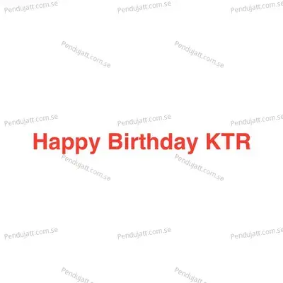 Happy Birthday Ktr - Yazin Nizar album cover 