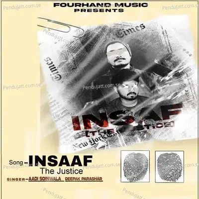 Insaaf The Justice - aadi soinwala album cover 