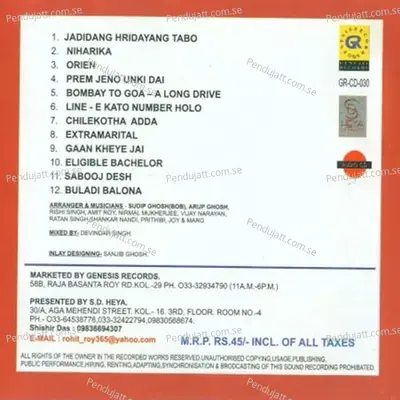 Jadidang Hridayang Tabo - ROHIT (DEBAPRIYA) cover album