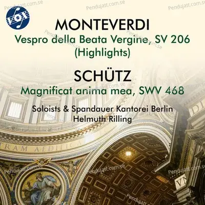 Monteverdi  Vespro Della Beata Vergine  Sv 206  Highlights  - Sch  tz  Magnificat Anima Mea  Swv 468 - Elisabeth Speiser cover album