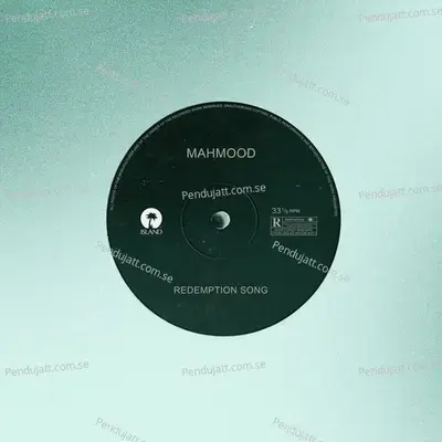 Redemption Song - Mahmood album cover 