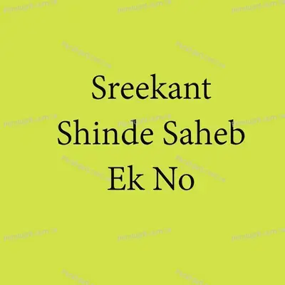 Sreekant Shinde Sahaeb Ek No - Parmesh Mali album cover 