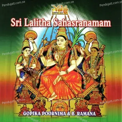 Sri Lalitha Sahasranamam  Stothram  Amp  Phalastuthi - J.Purushottama Sai album cover 