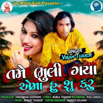 Tame Bhuli Gaya Ema Hu Su Karu - Vikram Thakor album cover 