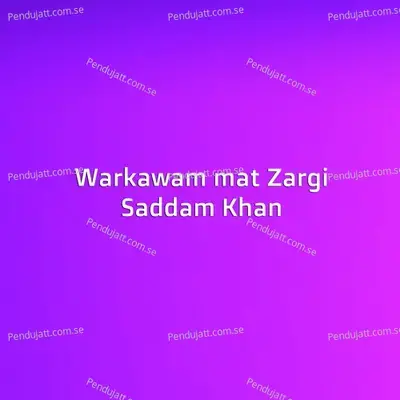 Warkawam Mat Zargi - Saddam Khan album cover 