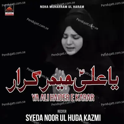 Ya Ali Haider E Karar - Syeda Noor Ul Huda Kazmi album cover 