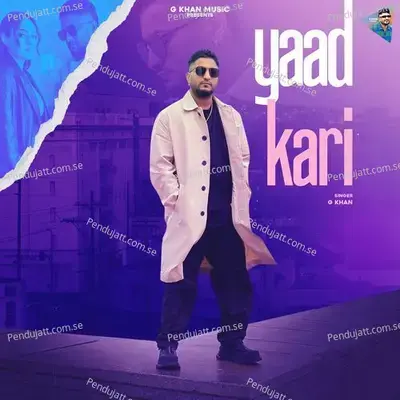 Yaad Kari - G Khan album cover 